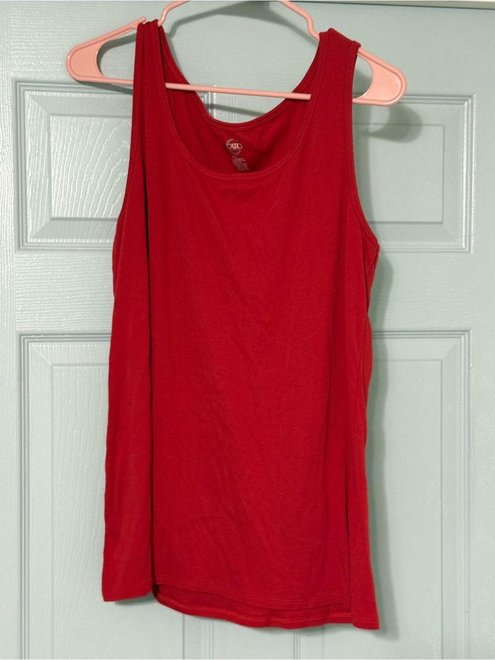 Cato Red Scoop Neck Tank Top
